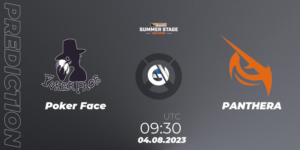 Pronóstico Poker Face - PANTHERA. 04.08.2023 at 09:30, Overwatch, Overwatch League 2023 - Summer Stage Qualifiers