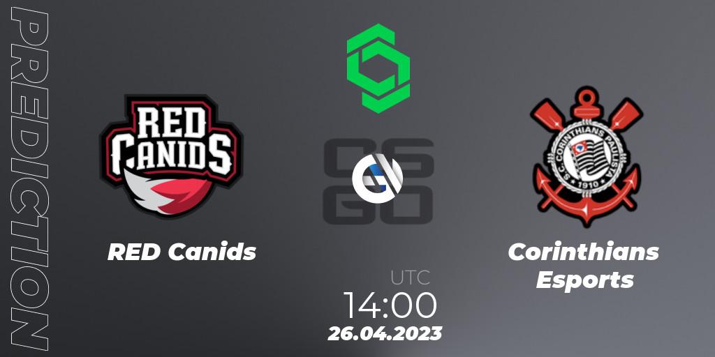 Pronóstico RED Canids - Corinthians Esports. 26.04.2023 at 14:00, Counter-Strike (CS2), CCT South America Series #7