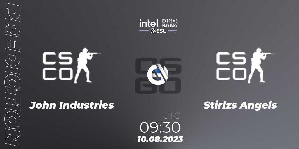 Pronóstico John Industries - Stirlzs Angels. 10.08.2023 at 09:30, Counter-Strike (CS2), IEM Sydney 2023 Oceania Open Qualifier 1