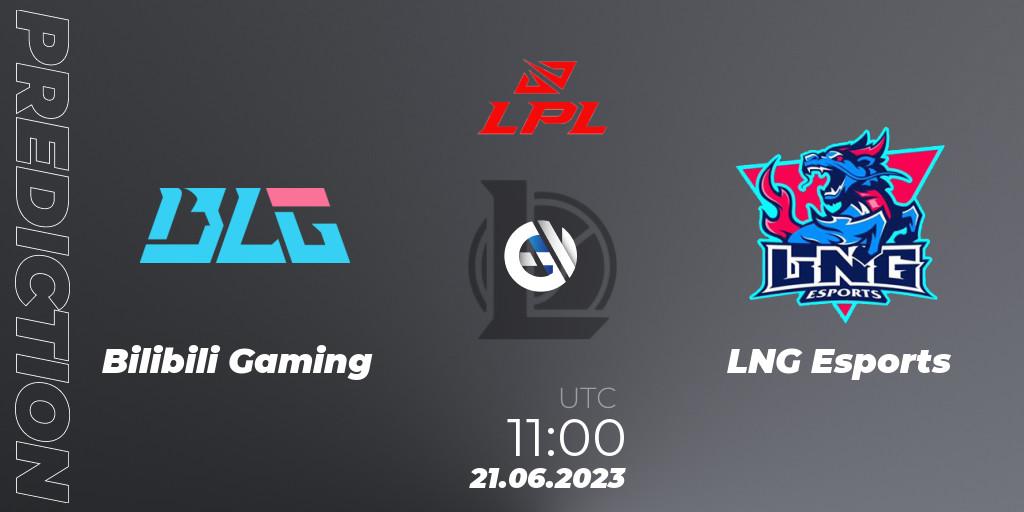 Pronóstico Bilibili Gaming - LNG Esports. 21.06.23, LoL, LPL Summer 2023 Regular Season