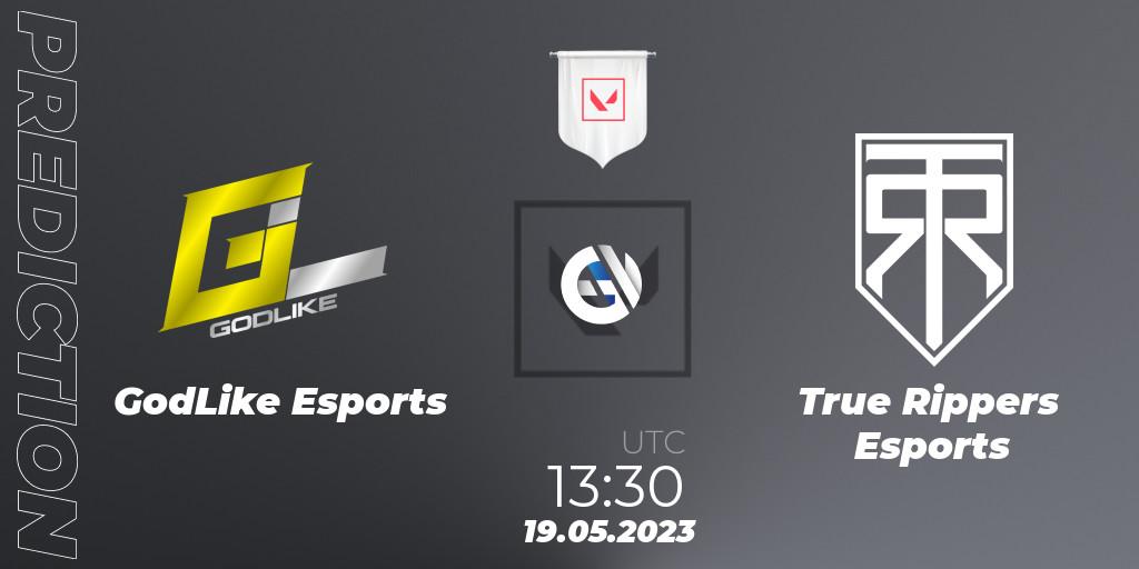 Pronóstico GodLike Esports - True Rippers Esports. 19.05.2023 at 15:00, VALORANT, VCL South Asia: Split 2 2023 Group B