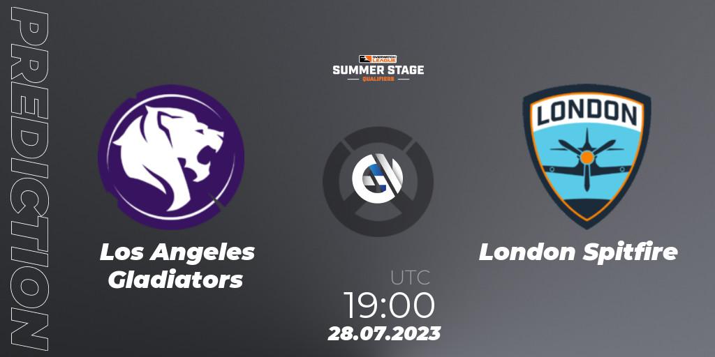Pronóstico Los Angeles Gladiators - London Spitfire. 28.07.2023 at 19:00, Overwatch, Overwatch League 2023 - Summer Stage Qualifiers