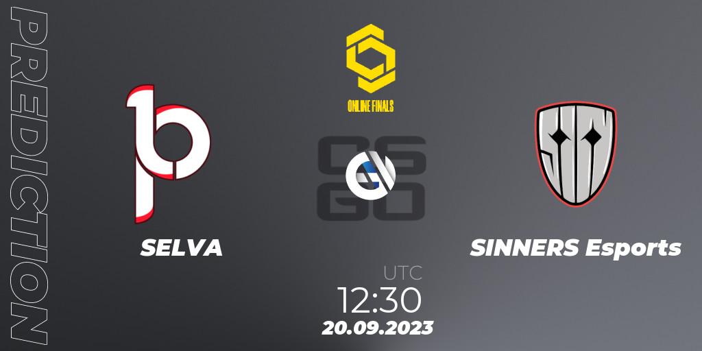 Pronóstico SELVA - SINNERS Esports. 20.09.23, CS2 (CS:GO), CCT Online Finals #3