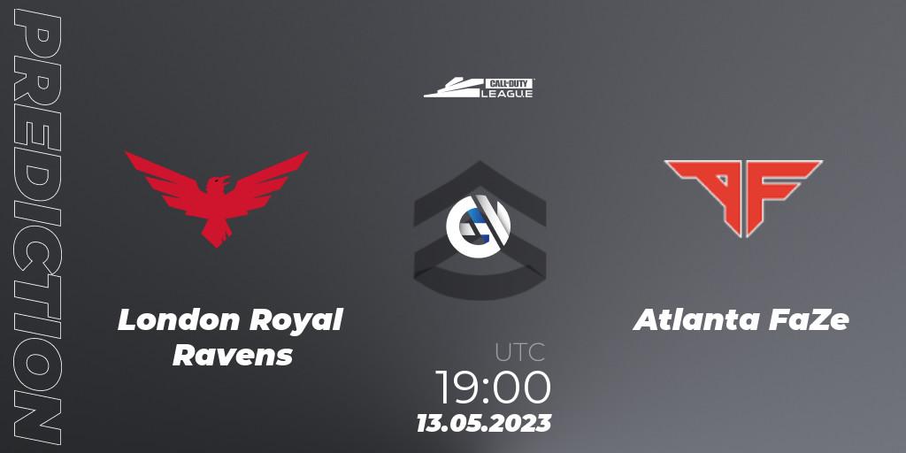 Pronóstico London Royal Ravens - Atlanta FaZe. 13.05.2023 at 19:00, Call of Duty, Call of Duty League 2023: Stage 5 Major Qualifiers