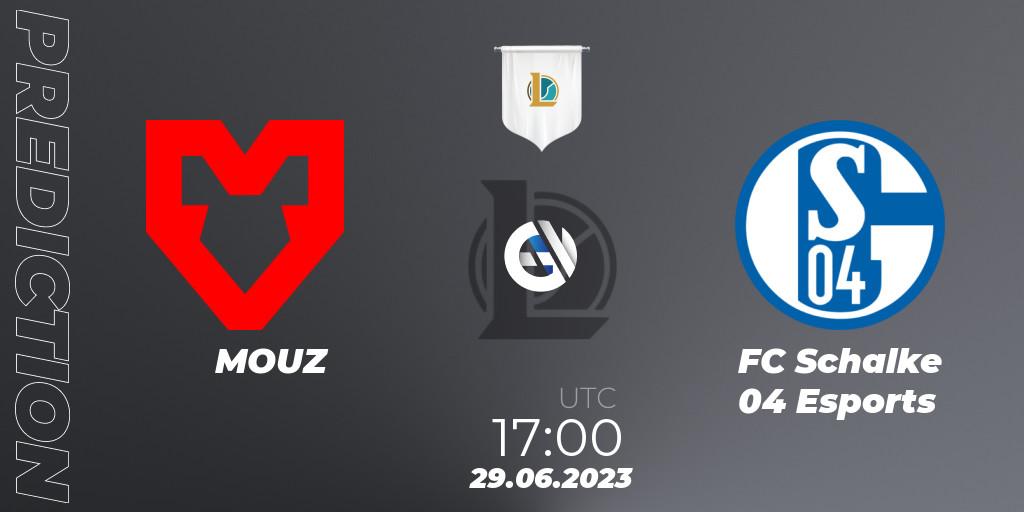 Pronóstico MOUZ - FC Schalke 04 Esports. 29.06.23, LoL, Prime League Summer 2023 - Group Stage