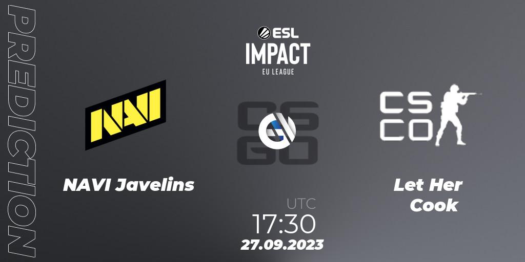 Pronóstico NAVI Javelins - GamerLegion Prism. 27.09.2023 at 17:30, Counter-Strike (CS2), ESL Impact League Season 4: European Division