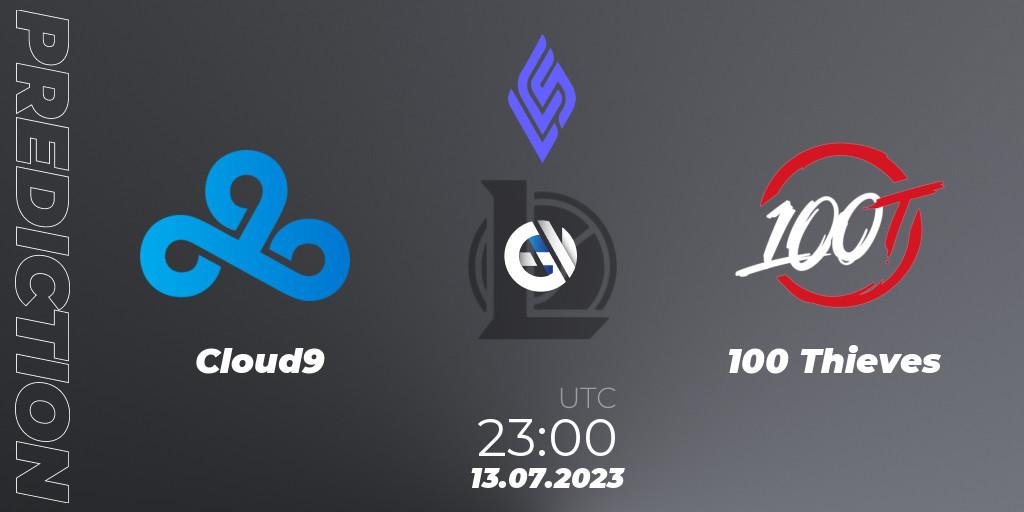 Pronóstico Cloud9 - 100 Thieves. 14.07.23, LoL, LCS Summer 2023 - Group Stage