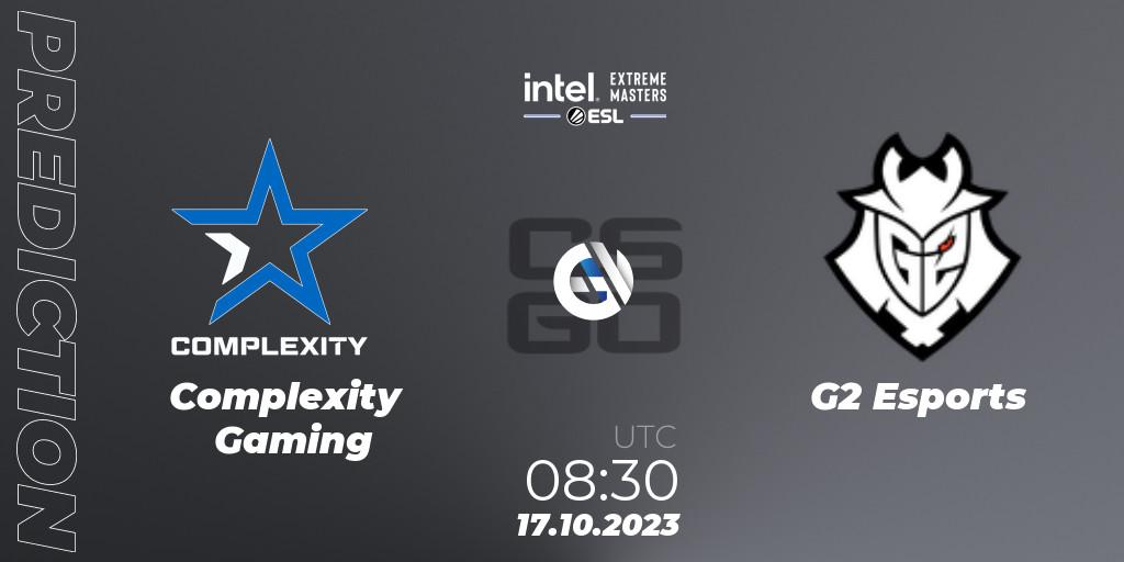 Pronóstico Complexity Gaming - G2 Esports. 17.10.23, CS2 (CS:GO), IEM Sydney 2023