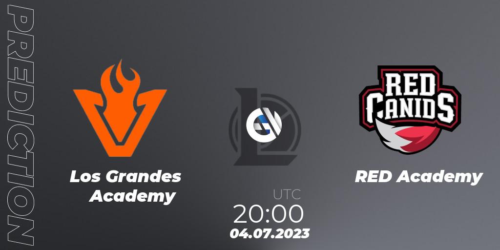 Pronóstico Los Grandes Academy - RED Academy. 04.07.2023 at 20:00, LoL, CBLOL Academy Split 2 2023 - Group Stage