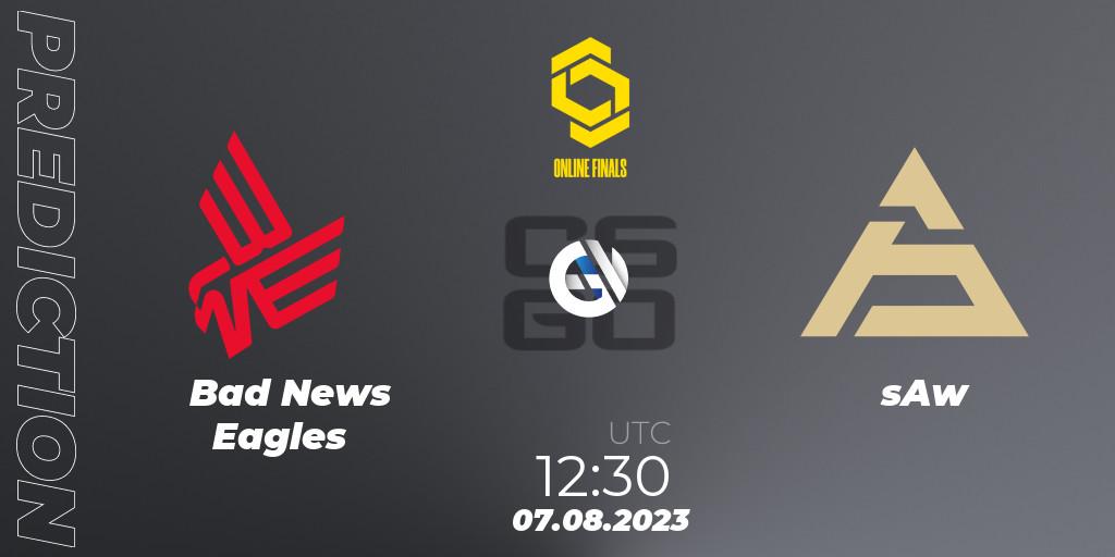 Pronóstico Bad News Eagles - sAw. 07.08.2023 at 12:50, Counter-Strike (CS2), CCT 2023 Online Finals 2