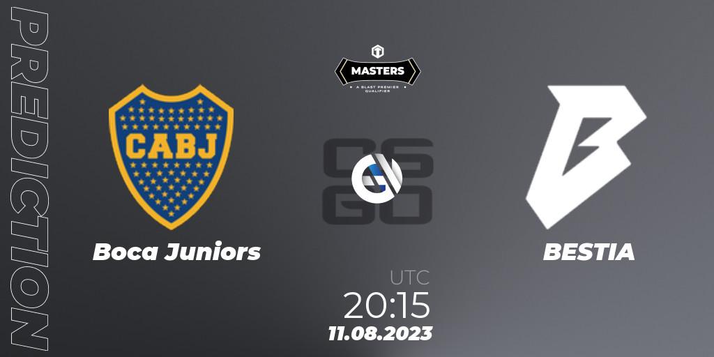 Pronóstico Boca Juniors - BESTIA. 11.08.2023 at 20:30, Counter-Strike (CS2), TG Masters: Fall 2023