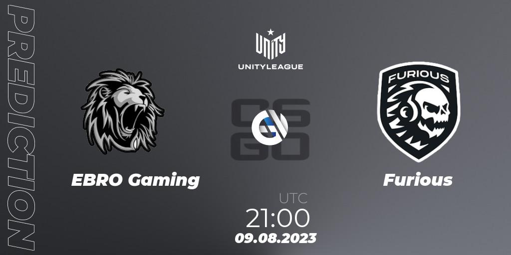 Pronóstico EBRO Gaming - Furious. 09.08.2023 at 21:00, Counter-Strike (CS2), LVP Unity League Argentina 2023