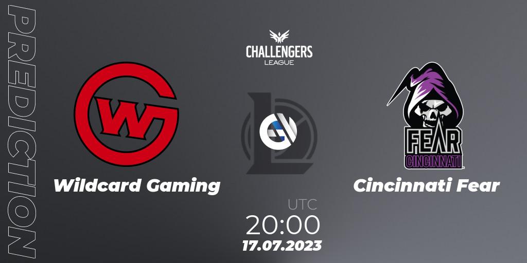 Pronóstico Wildcard Gaming - Cincinnati Fear. 26.06.2023 at 20:00, LoL, North American Challengers League 2023 Summer - Group Stage