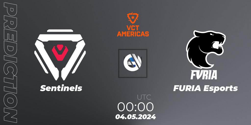 Pronóstico Sentinels - FURIA Esports. 04.05.2024 at 00:00, VALORANT, VALORANT Champions Tour 2024: Americas League - Stage 1 - Group Stage