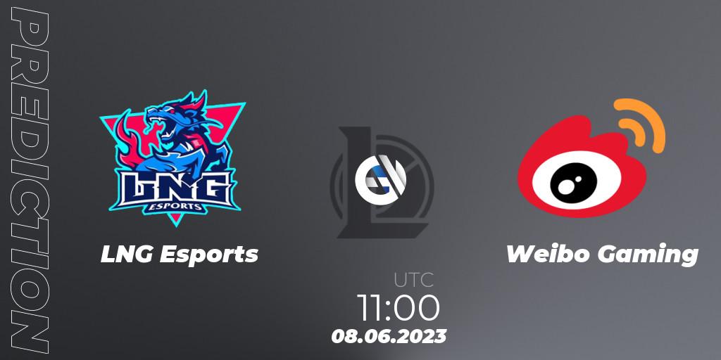Pronóstico LNG Esports - Weibo Gaming. 08.06.23, LoL, LPL Summer 2023 Regular Season