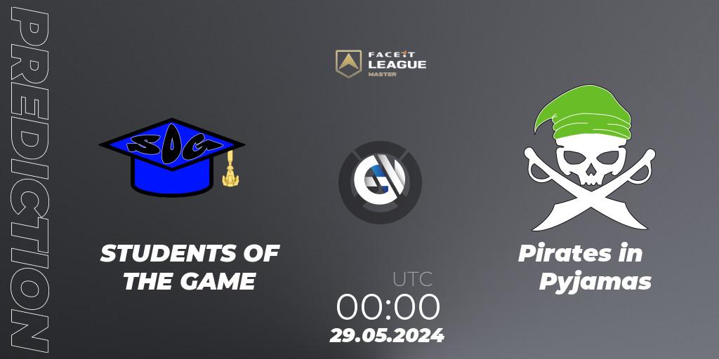 Pronóstico STUDENTS OF THE GAME - Pirates in Pyjamas. 08.06.2024 at 00:00, Overwatch, FACEIT League Season 1 - NA Master Road to EWC