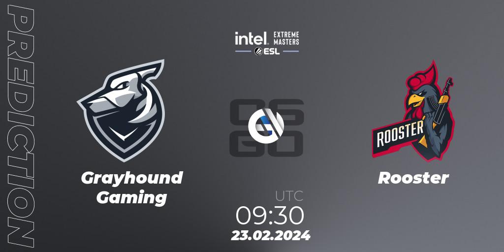 Pronóstico Grayhound Gaming - Rooster. 23.02.24, CS2 (CS:GO), Intel Extreme Masters Dallas 2024: Oceanic Closed Qualifier