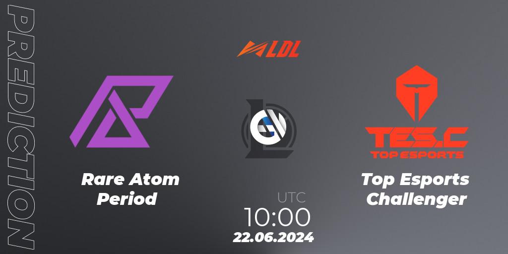 Pronóstico Rare Atom Period - Top Esports Challenger. 22.06.2024 at 08:30, LoL, LDL 2024 - Stage 3
