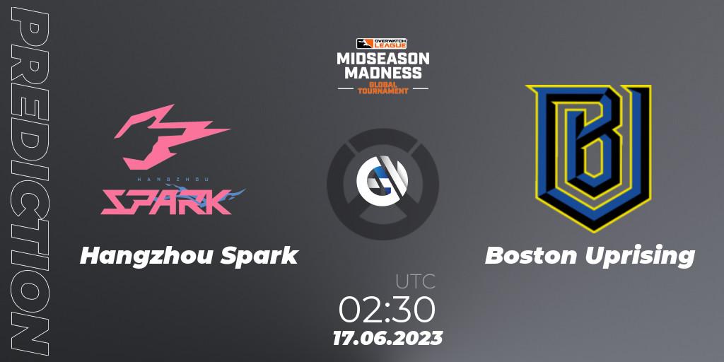 Pronóstico Hangzhou Spark - Boston Uprising. 17.06.2023 at 03:30, Overwatch, Overwatch League 2023 - Midseason Madness