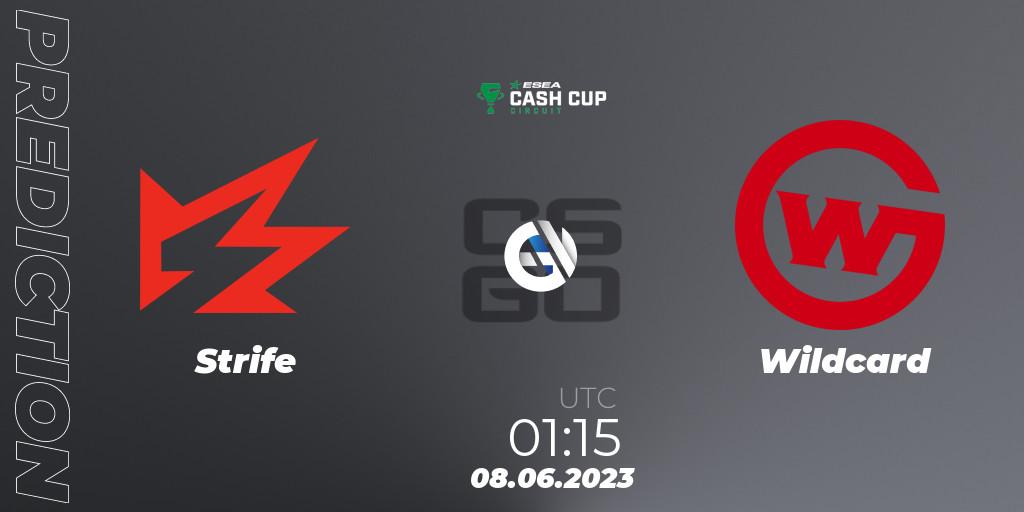Pronóstico Strife - Wildcard. 08.06.23, CS2 (CS:GO), ESEA Cash Cup Circuit Season 1 Finals