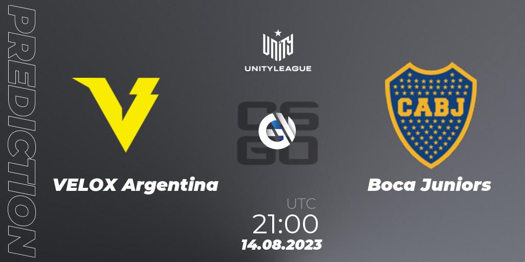 Pronóstico VELOX Argentina - Boca Juniors. 14.08.2023 at 21:00, Counter-Strike (CS2), LVP Unity League Argentina 2023