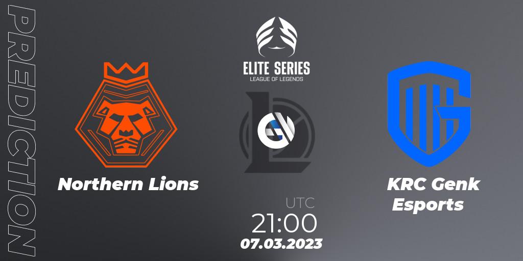 Pronóstico Northern Lions - KRC Genk Esports. 09.02.23, LoL, Elite Series Spring 2023 - Group Stage