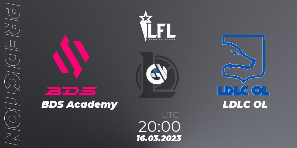 Pronóstico BDS Academy - LDLC OL. 16.03.2023 at 20:00, LoL, LFL Spring 2023 - Group Stage