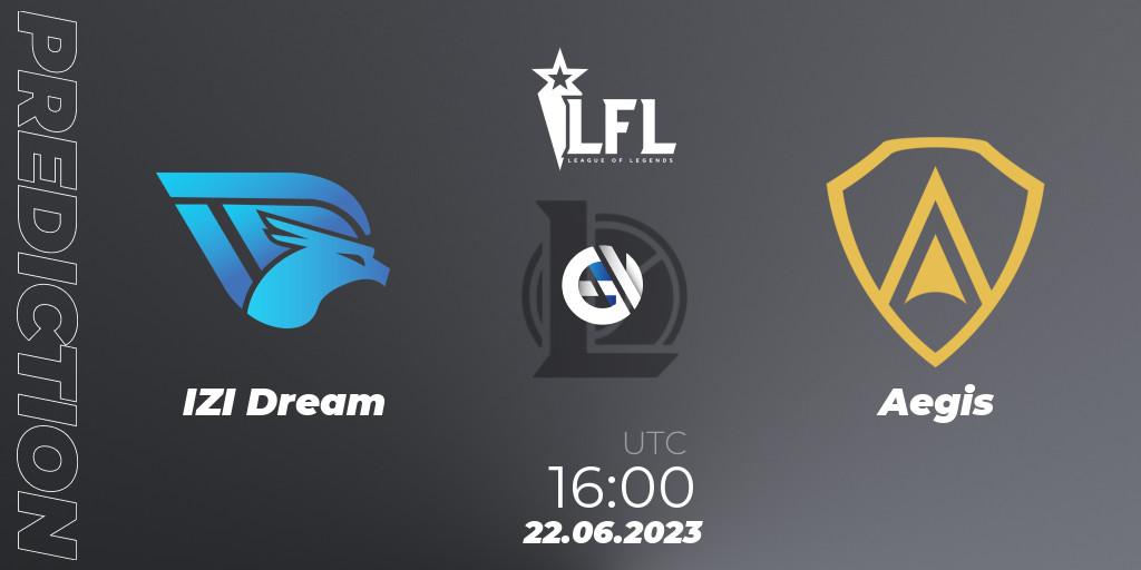 Pronóstico IZI Dream - Aegis. 22.06.2023 at 16:00, LoL, LFL Summer 2023 - Group Stage
