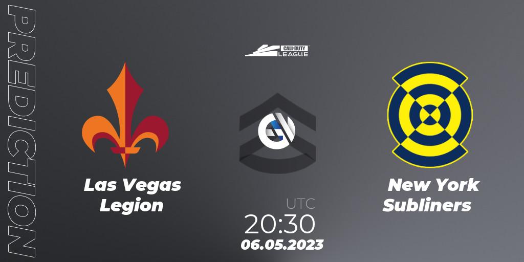 Pronóstico Las Vegas Legion - New York Subliners. 06.05.2023 at 20:30, Call of Duty, Call of Duty League 2023: Stage 5 Major Qualifiers