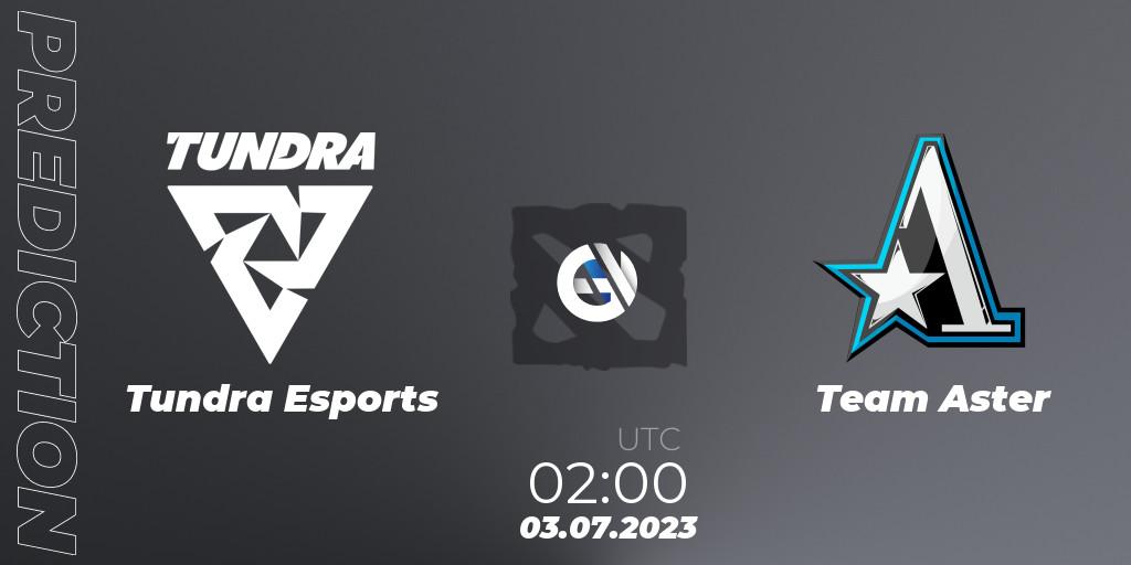 Pronóstico Tundra Esports - Team Aster. 03.07.2023 at 02:00, Dota 2, Bali Major 2023 - Group Stage