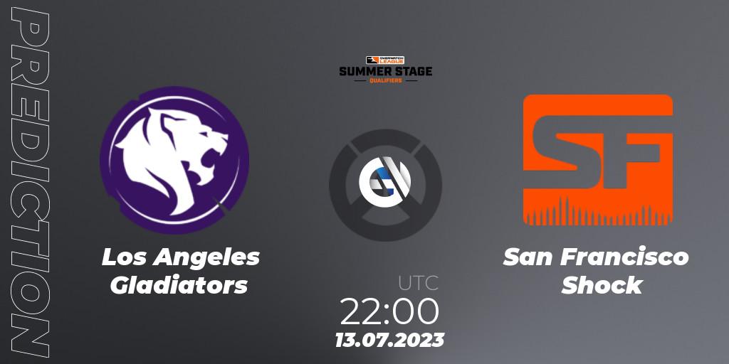 Pronóstico Los Angeles Gladiators - San Francisco Shock. 13.07.23, Overwatch, Overwatch League 2023 - Summer Stage Qualifiers