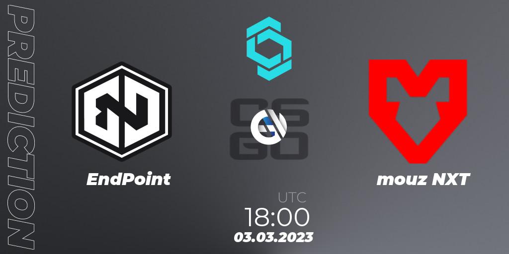 Pronóstico EndPoint - mouz NXT. 03.03.2023 at 18:00, Counter-Strike (CS2), CCT North Europe Series #4