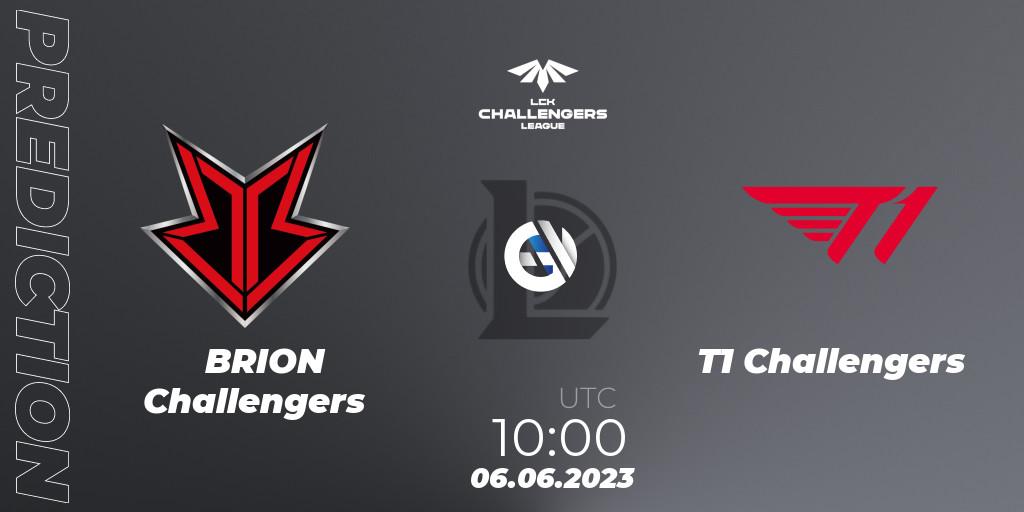Pronóstico BRION Challengers - T1 Challengers. 06.06.23, LoL, LCK Challengers League 2023 Summer - Group Stage