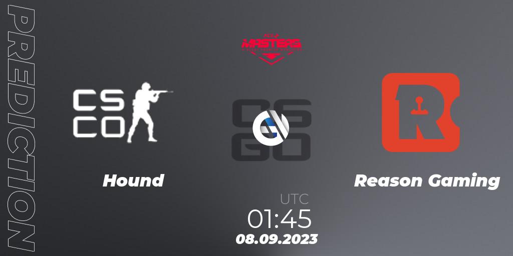 Pronóstico Hound - Reason Gaming. 08.09.2023 at 01:45, Counter-Strike (CS2), Ace North American Masters Fall 2023 - BLAST Premier Qualifier