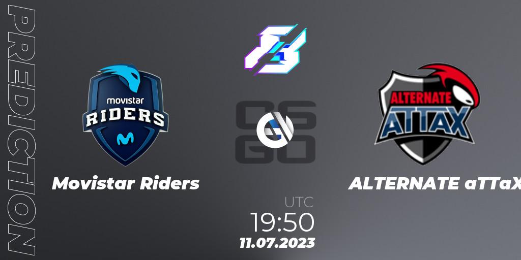 Pronóstico Movistar Riders - ALTERNATE aTTaX. 11.07.23, CS2 (CS:GO), Gamers8 2023 Europe Open Qualifier 2
