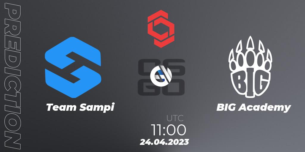 Pronóstico Team Sampi - BIG Academy. 24.04.2023 at 11:00, Counter-Strike (CS2), CCT Central Europe Series #6