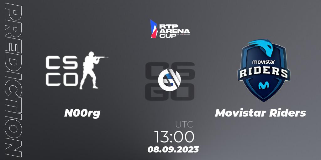 Pronóstico N00rg - Movistar Riders. 08.09.2023 at 13:00, Counter-Strike (CS2), RTP Arena Cup 2023