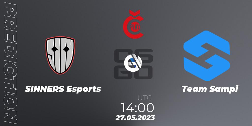 Pronóstico SINNERS Esports - Team Sampi. 27.05.2023 at 14:30, Counter-Strike (CS2), Tipsport Cup Bratislava 2023