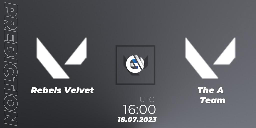 Pronóstico REBELS VELVET - The A Team. 18.07.2023 at 16:10, VALORANT, VCT 2023: Game Changers EMEA Series 2 - Group Stage