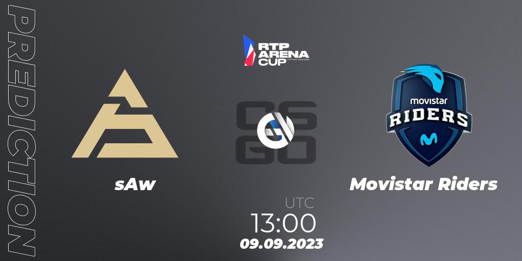 Pronóstico sAw - Movistar Riders. 09.09.2023 at 13:00, Counter-Strike (CS2), RTP Arena Cup 2023
