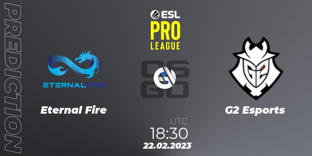 Pronóstico Eternal Fire - G2 Esports. 22.02.2023 at 18:30, Counter-Strike (CS2), ESL Pro League Season 17
