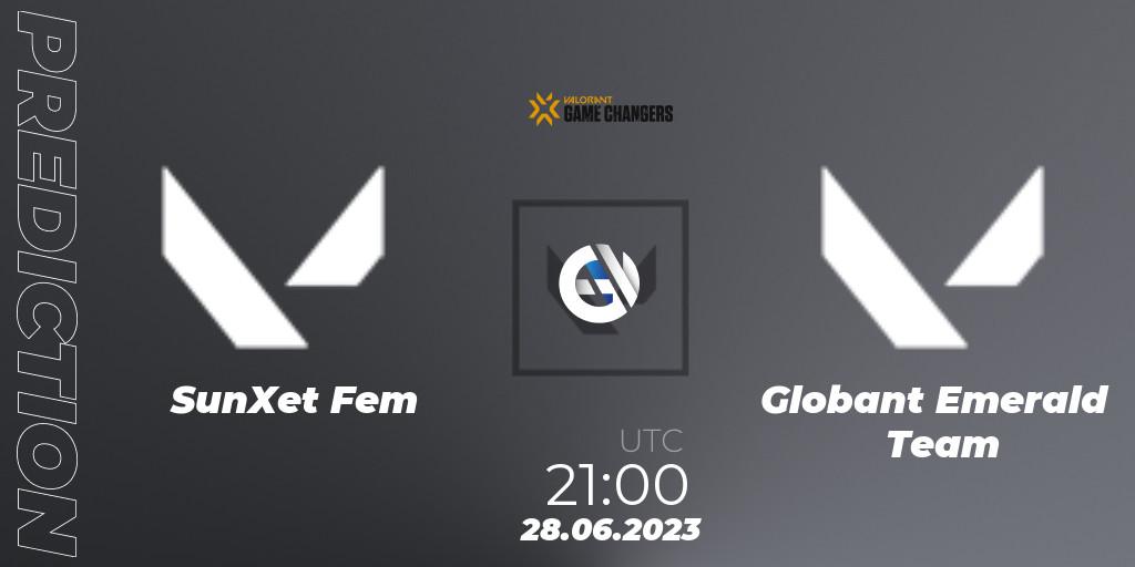 Pronóstico SunXet Fem - Globant Emerald Team. 28.06.2023 at 21:00, VALORANT, VCT 2023: Game Changers Latin America South