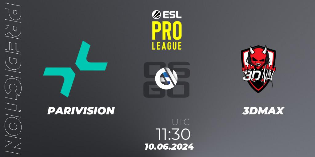 Pronóstico PARIVISION - 3DMAX. 10.06.2024 at 11:30, Counter-Strike (CS2), ESL Pro League Season 20: European Conference