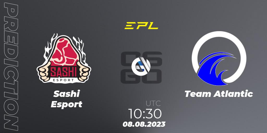 Pronóstico Sashi Esport - Team Atlantic. 08.08.2023 at 14:00, Counter-Strike (CS2), European Pro League Season 10: Division 2
