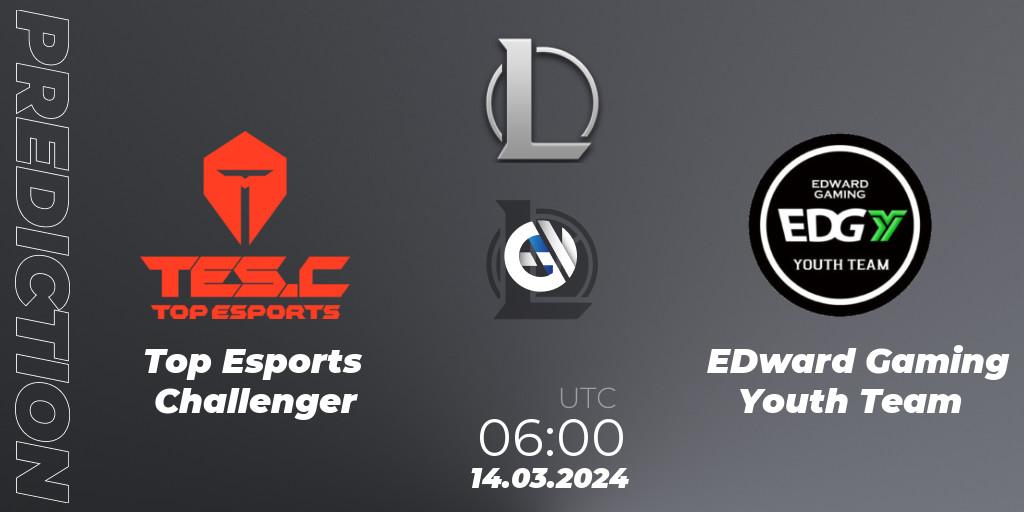 Pronóstico Top Esports Challenger - EDward Gaming Youth Team. 14.03.24, LoL, LDL 2024 - Stage 1