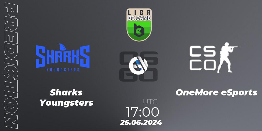 Pronóstico Sharks Youngsters - OneMore eSports. 25.06.2024 at 17:00, Counter-Strike (CS2), Dust2 Brasil Liga Season 3: Division 2