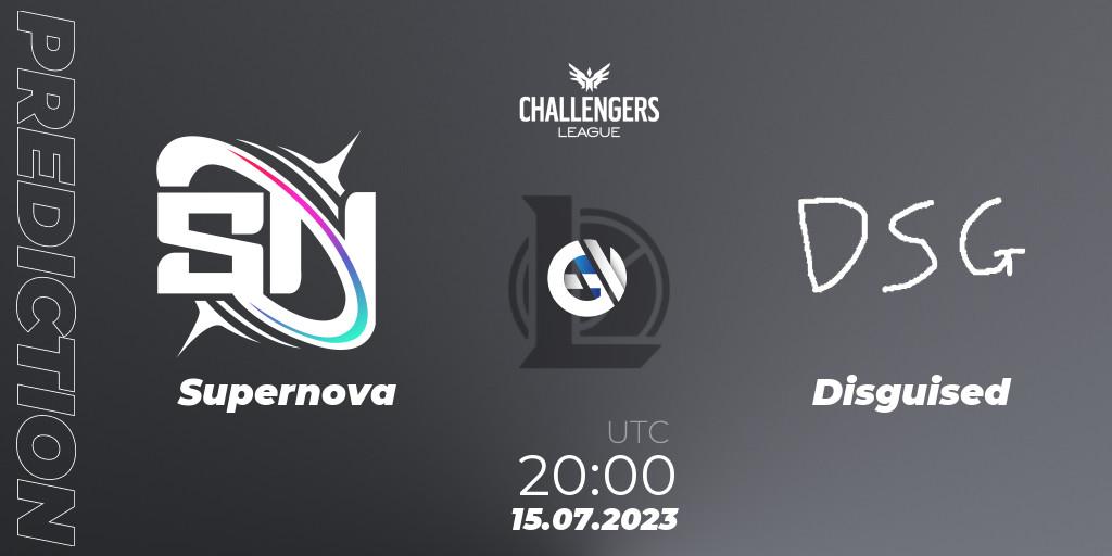 Pronóstico Supernova - Disguised. 15.07.2023 at 22:00, LoL, North American Challengers League 2023 Summer - Group Stage