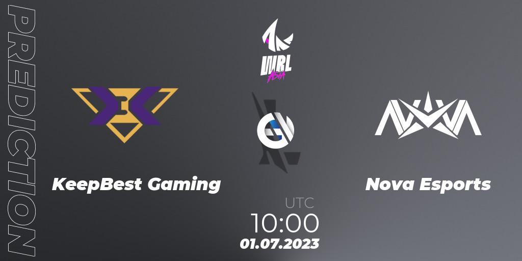 Pronóstico KeepBest Gaming - Nova Esports. 01.07.2023 at 10:00, Wild Rift, WRL Asia 2023 - Season 1 - Playoffs