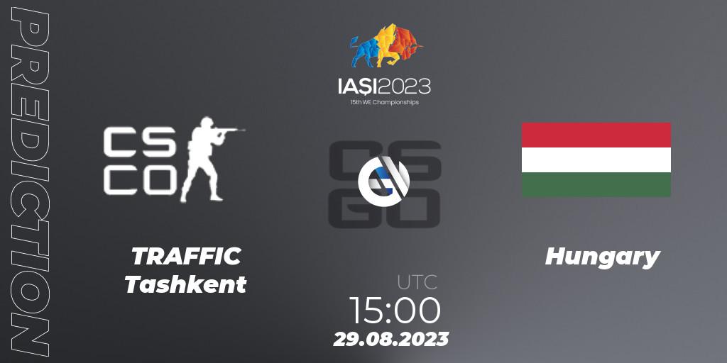 Pronóstico TRAFFIC Tashkent - Hungary. 29.08.2023 at 18:20, Counter-Strike (CS2), IESF World Esports Championship 2023