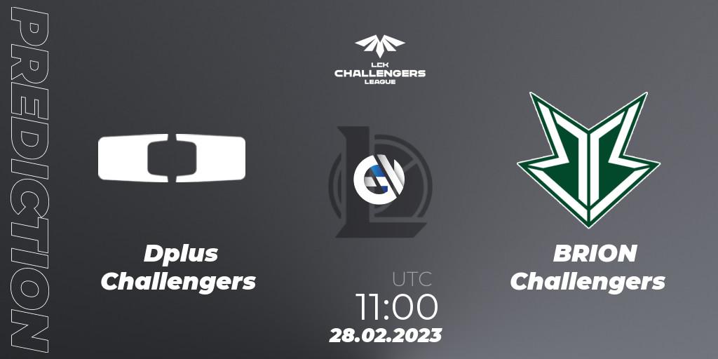 Pronóstico Dplus Challengers - BRION Challengers. 28.02.2023 at 10:15, LoL, LCK Challengers League 2023 Spring